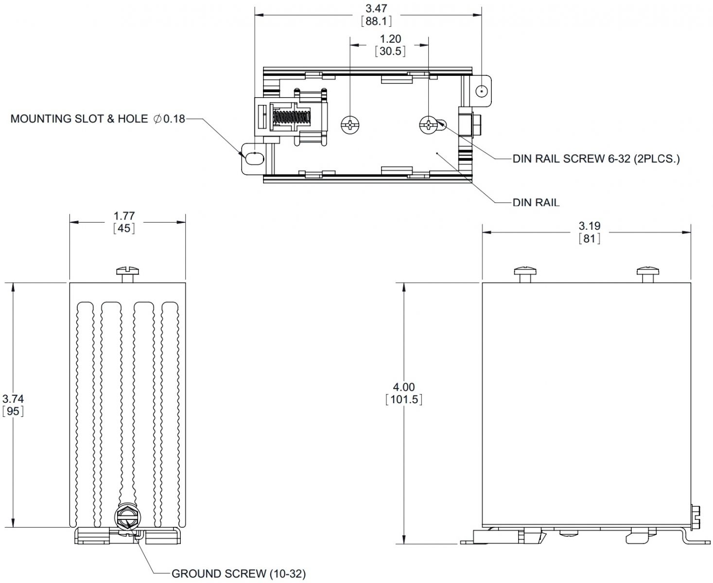 גוף קירור לממסר מצב מוצק CRYDOM SSR HS151DR